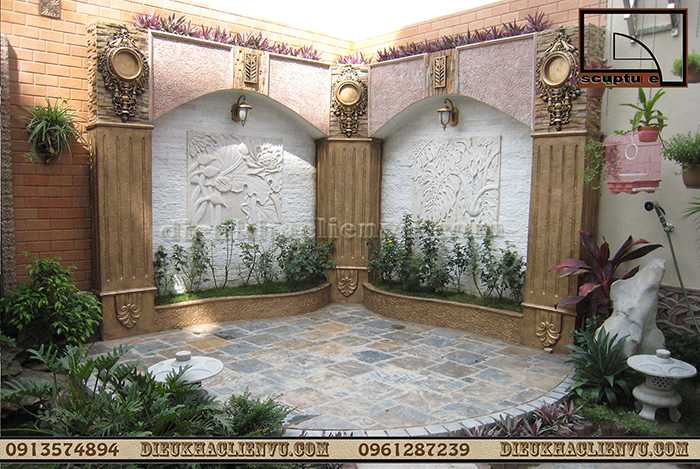 Phù điêu hoa văn châu Âu